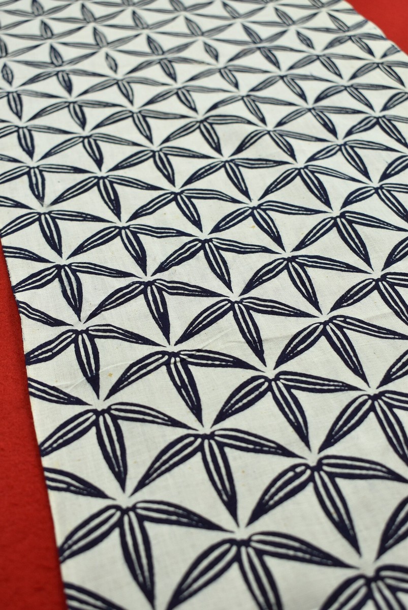 画材 Indigo Genuine Vintage Japanese Indigo Dyed Boro Patched Fabric #3410 - Etsy