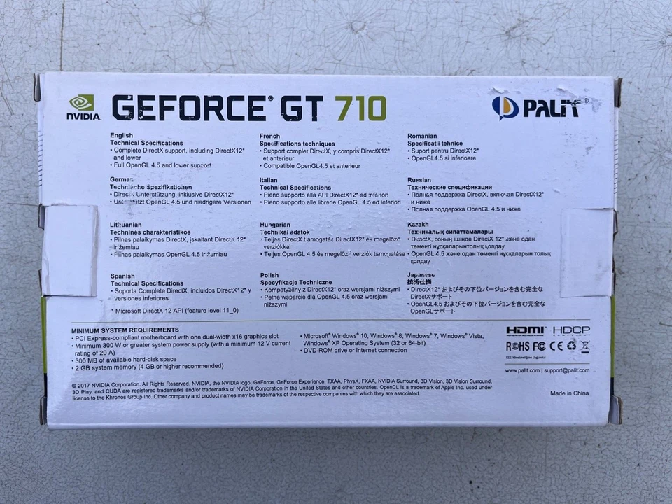 Palit NVIDIA GeForce GT 710 2048M DDR3 Graphics Card NEAT7100HD46-2080H - Image 4 of 4
