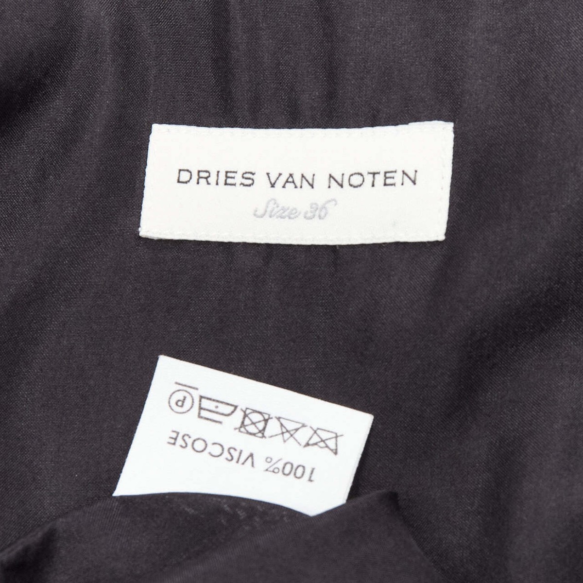 DRIES VAN NOTEN Runway green leaf print petal sleeves V neck DRIES VAN NOTEN Runway green leaf print petal sleeves V neck