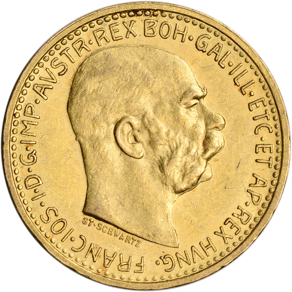 Austria Gold 10 Corona .0980 oz - Franz Joseph I - XF/AU | eBay