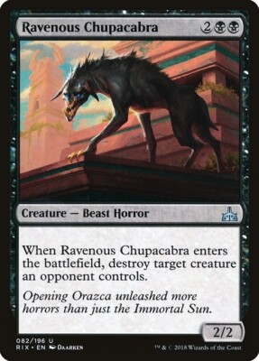 Ravenous Chupacabra 1x  MtG Rivals of Ixalan SP/NM