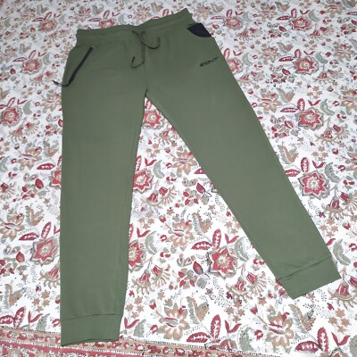 ECHT Large Joggers Olive Green   Drawstring Zippered And Mesh Pocket Women