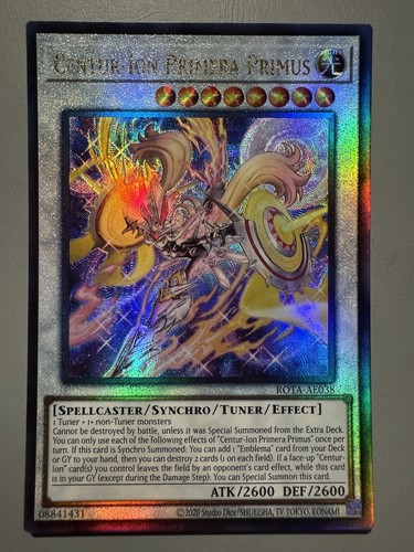 YUGIOH CENTUR-ION PRIMERA PRIMUS ASIA ENGLISH EDITION ROTA-AE038 ...