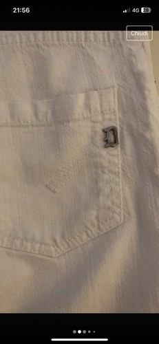 Jeans DONDUP Donna Bianchi PRATICAMENTE NUOVI - Foto 3 di 4