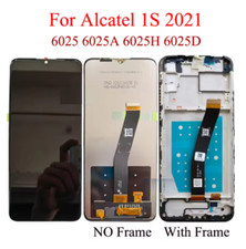 For Alcatel 1S 2021 6025 6025A LCD Display Touch Screen Digitizer With Frame