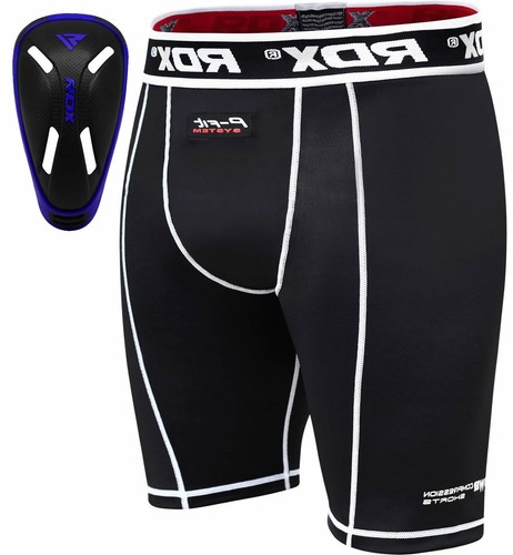 RDX Fitness Pantaloncini Compressione Shorts Base Running Jogging Con  Conchiglia | eBay