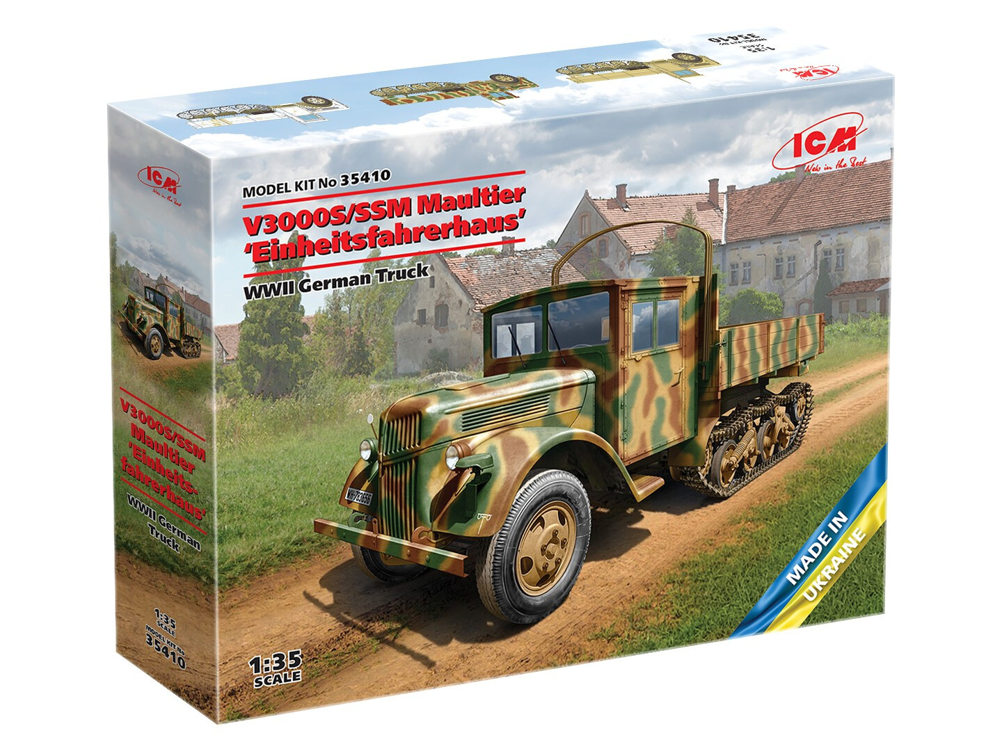 ICM 35410 1:35 V3000S/SSM Maultier Einheitsfahrerhaus, WWII German Truck