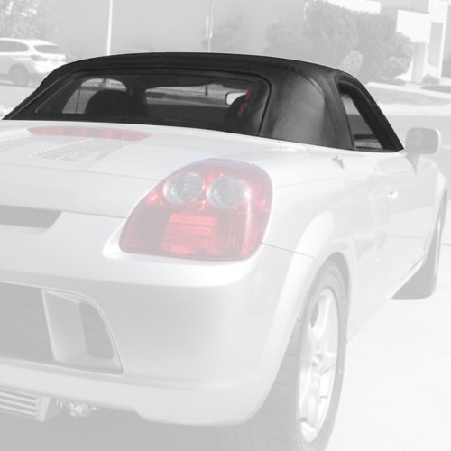 Ajuste de tela de vela convertible techo blando y vidrio térmico negro para Toyota Mr2 Spyder 00-07 - Imagen 2 de 14