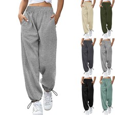 Womens Joggers Pants Lightweight Running Sweatpants Drawstring Athletic Trousers
