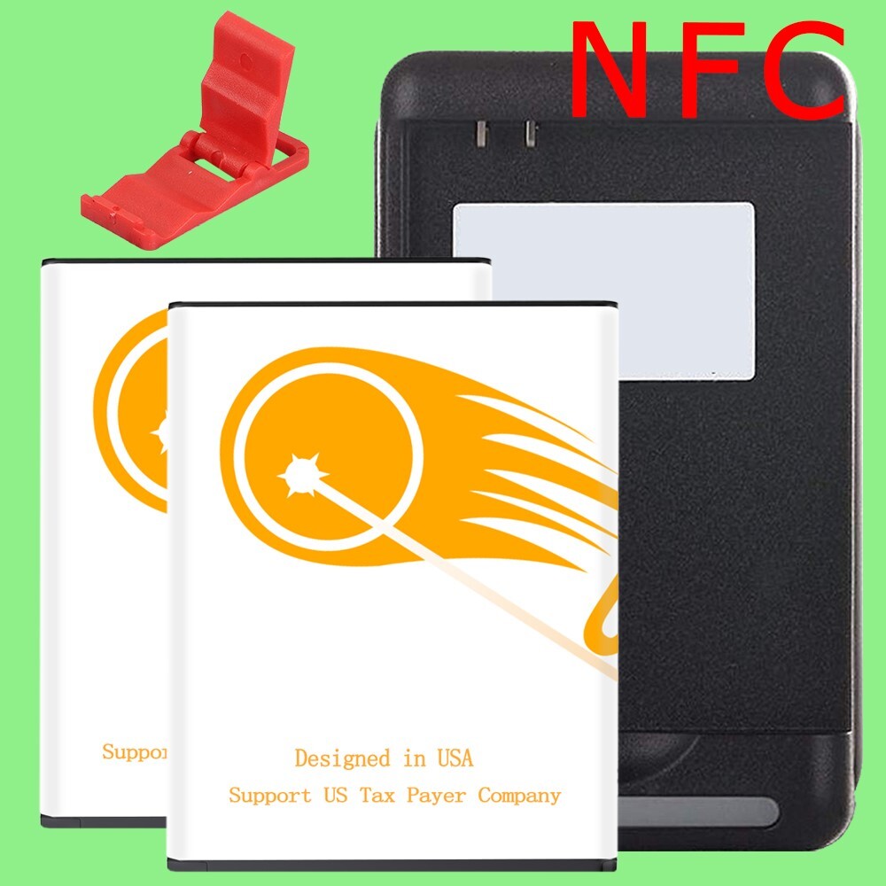 Boosting 2x 4380mAh NFC Battery Wall Charger for Samsung Galaxy S III SCH-S960L