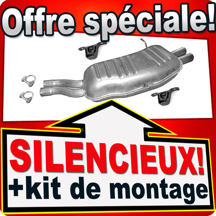 Silencieux arrière BMW E46 résout bruit de rouille échappement 320 325 330 1999-2005