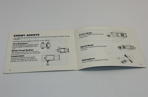 NES Spy Hunter - Instruction Manual Only - 1987 Original - Good Condition - Picture 2 of 3