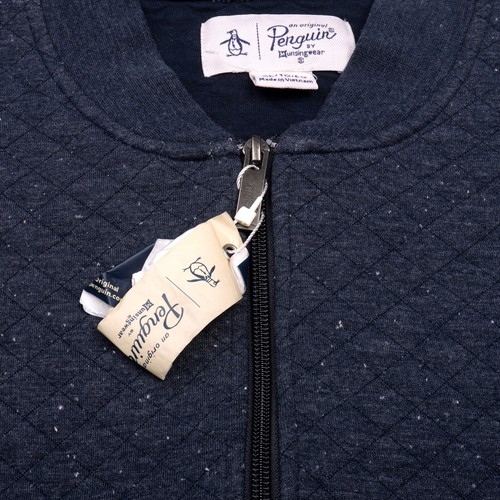 NWT Original Penguin By Munsingwear Blue Diamond Quilted Full Zip Jacket Mens XL - Picture 8 of 18