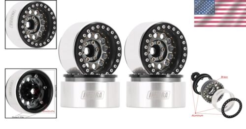 Heavyweight 153g Beadlock Wheel for 1/10 RC Crawler - Corrosion Resistant Grey - Picture 2 of 11