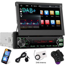 DAB+ 7" 1 DIN Elektrisch Flip Out Autoradio Apple Carplay Android Auto FM BT MP5