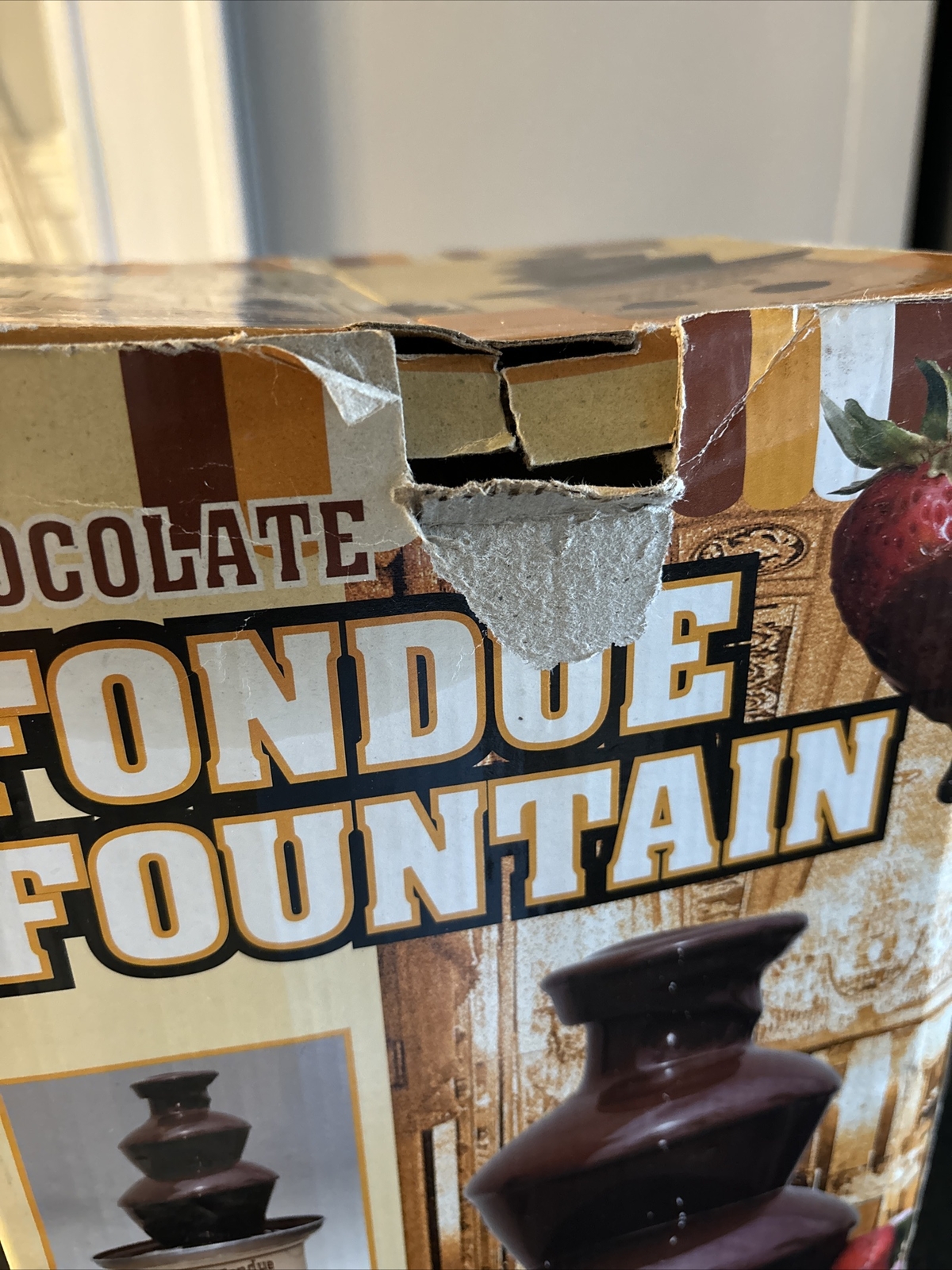 Nostalgia Electrics Chocolate Fondue Fountain - Stainless Brand New In Open Box.