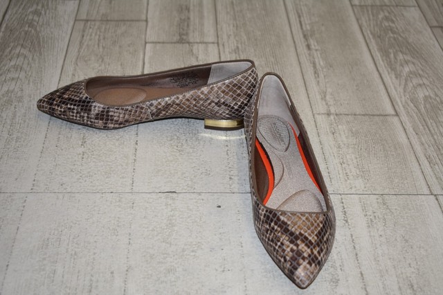 rockport total motion ballet flats black