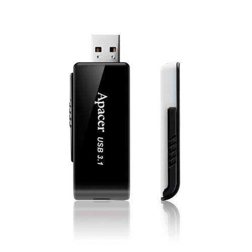 Apacer USB 128GB Flash Drive USB 3.1 Gen 1 AH350 Black For Windows Linux Mac OS - Afbeelding 2 van 2