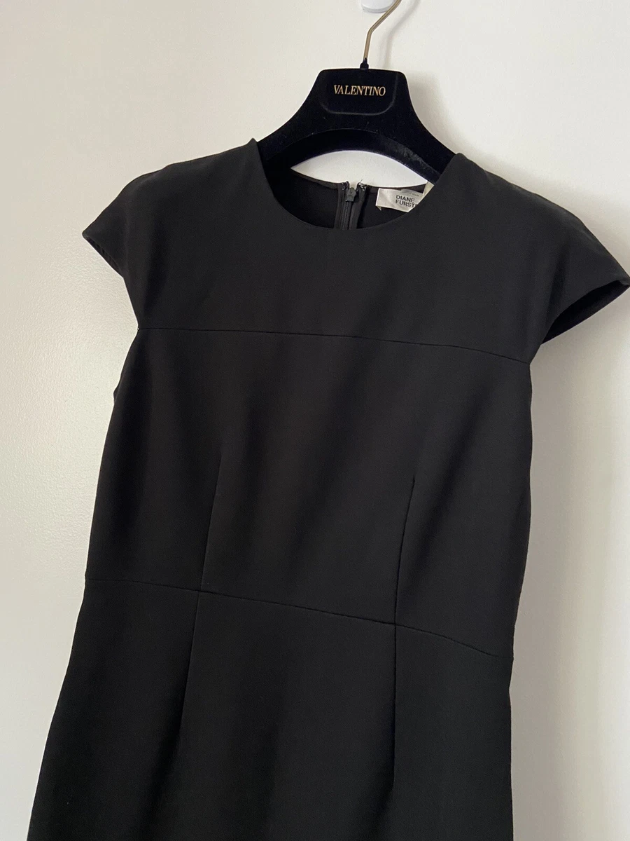 NWT 368 DVF Diane Von Furstenberg Womens Hadlie Dress 6 Black