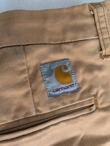 Carhartt WIP Sid Pant Size W30 L32 Nude Chino Slim Tapered Work Wear Trousers - Foto 12 di 17