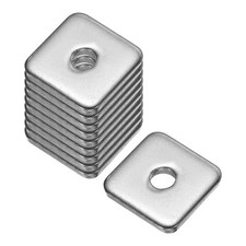 Square Washer, 10Pcs M5x20x20x3mm 304 Stainless Steel Square Plate Washers