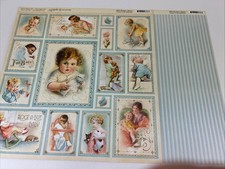 Graphic 45 LITTLE DARLINGS 12X12 Rare 2012 DELUXE VINTAGE 18 Double Sided Sheets