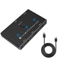 8K DisplayPort Splitter DP 1.4 Switch 8K@30Hz 4K@144Hz  3x1 1x3 Converter