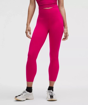  NWT Lululemon Glow Up Super High Rise Tight 25'' Size 6 Pink Magenta