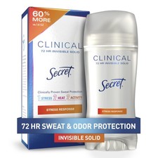 Secret Clinical Strength Antiperspirant Deodorant for Women Stress Response 3...