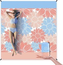 Beach Blanket Sandproof Extra Large Beach Mat Adults Waterproof Quick Drying San