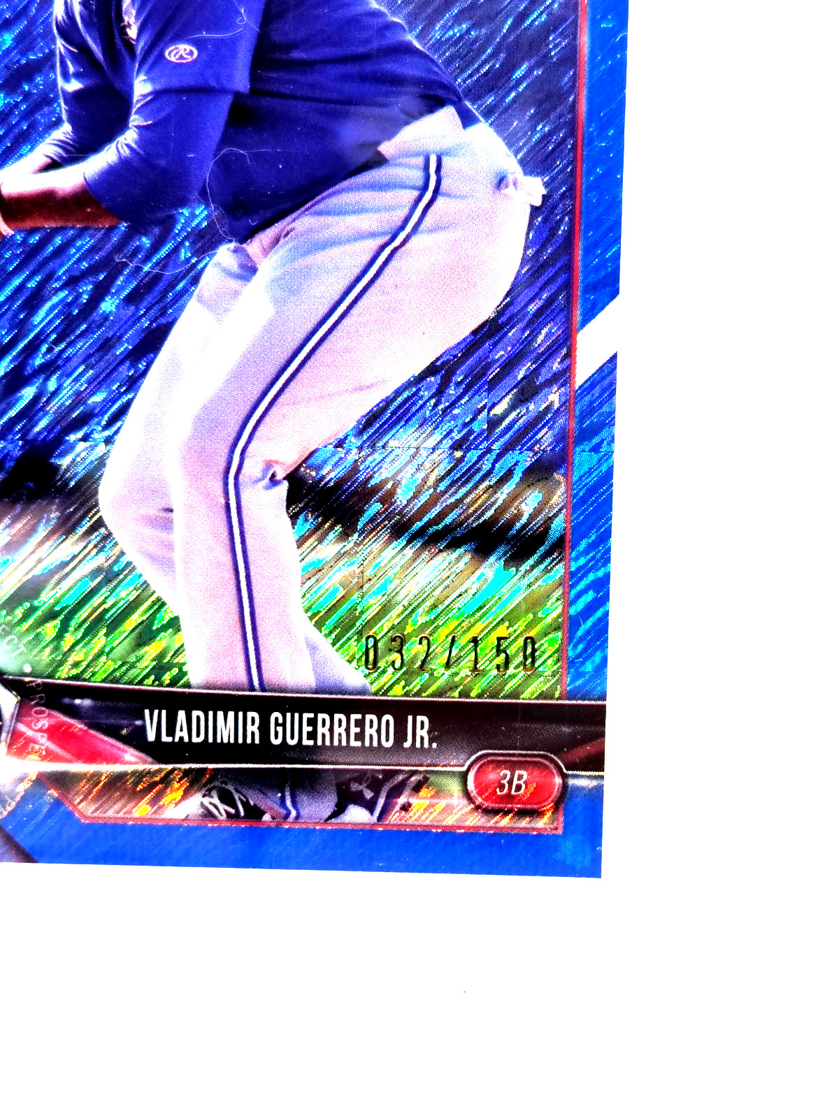 2018 Bowman Chrome BLUE REFRACTOR VLADIMIR GUERRERO JR RC Card /150 PSA 10 GEM view 2