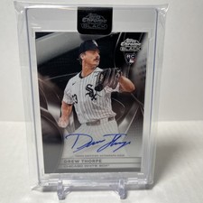 2025 Topps Chrome Black Certified Auto Drew Thorpe #CBA-DT (RC) White Sox