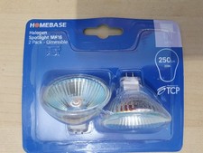 Homebase MR16 Halogen Spotlight Bulbs 20W 250lm Dimmable Warm White (2 Pack)