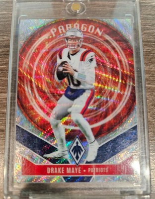 2025 Panini Phoenix Drake Maye Paragon Silver Wave /299