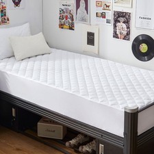 GRT Twin XL Waterproof Mattress Pad, 100 Waterproof Quilted Fitted Mattress ...