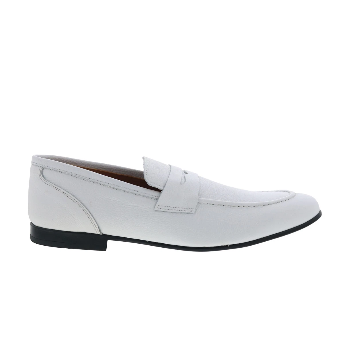 Bruno Magli Kurt Size 9 M Spectator Loafers Blue/White Luxury Made In Bologna Bruno Magli Patrizio Suede Penny Loafer – AmbrogioShoes main image 3