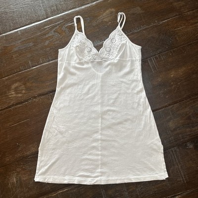 La Perla Intimates Sleepwear US Sz L White Nightgown Negligee Baby Doll Slip