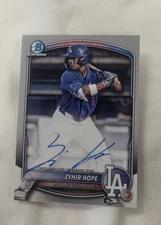 2025 Bowman Chrome Prospect Auto Zyhir Hope #CPA-ZH Auto #7
