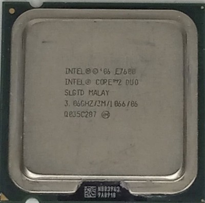 Intel Core 2 Duo E7600 3.06GHz Dual Core LGA775 Processor CPU SLGTD Lot 40