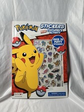Pokemon 32-page Puffy Sticker Coloring and Activity Book Paperback Brand New 