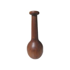 Vtg MCM Hand Turned Wooden Vase 9" Tall DRY DISPLAY ONLY Decorative Piece