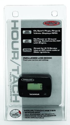 Waterproof Inductive Hour Meter & RPM Tachometer for 1-2 Cylinder Engines
