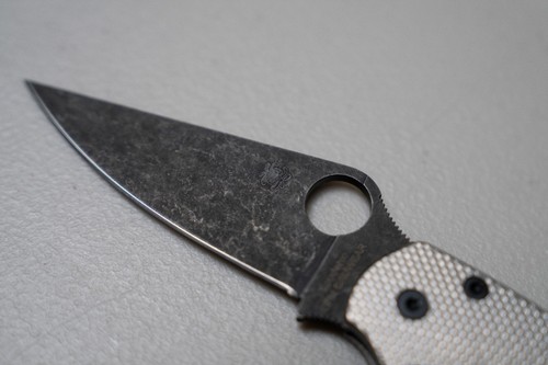 Customized Spyderco Para Military 2 Cru-Wear Acid Wash / Zircuti Clip /Ti-Scales - Picture 11 of 18