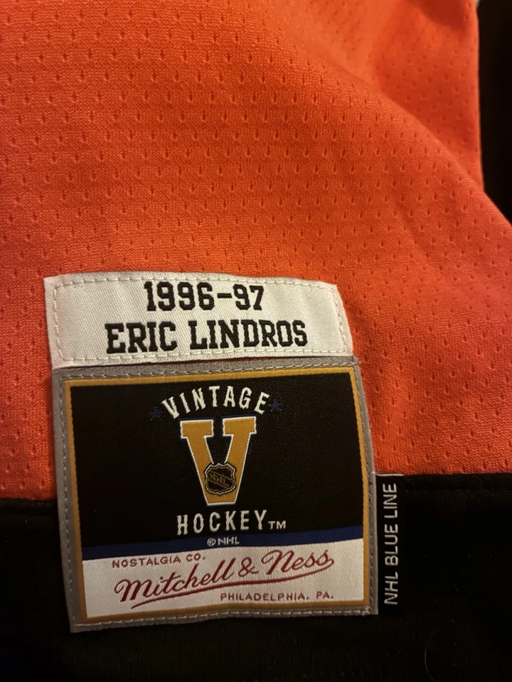 Camiseta Mitchell Ness Lindros 96 97 Juvenil Grande/XL Talla 14-20 Nueva Con Etiquetas Foto 2 de 4
