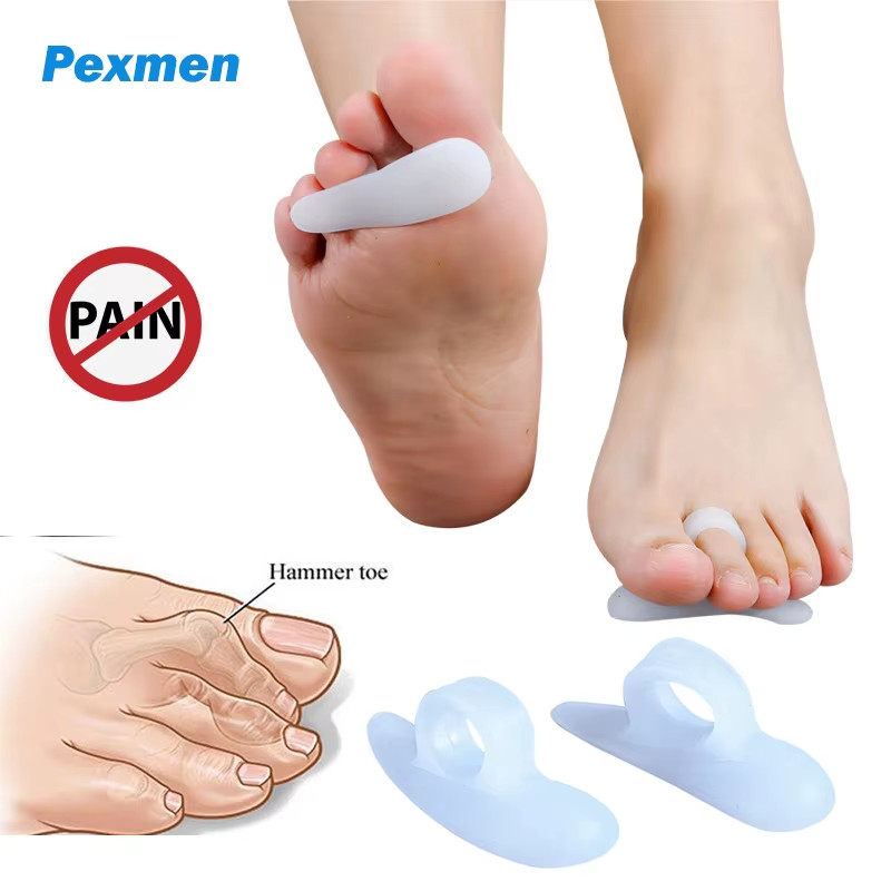 2/4/10 Piezas Gel Martillo Corrector de Puntera Cojines de Puntera Almohadillas de Soporte para Rizos