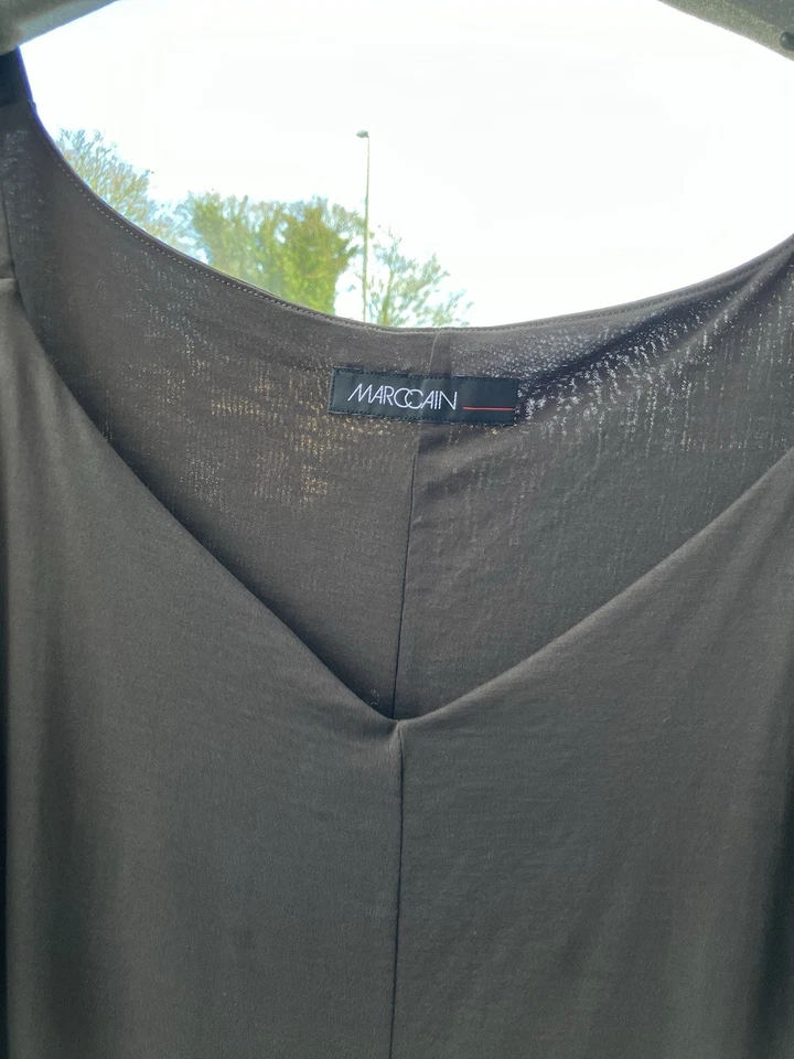 Marc Cain N6 Uk 14/16 Maxi Dress Chocolate Brown New With Tags - Image 2 of 4