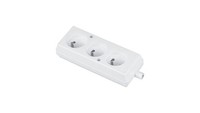 Tragbare Steckdose Dreifach 16A 2P+Z 250V Weiß GN-370