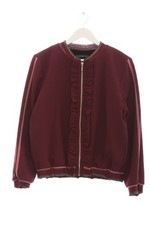 ANNA CRISTY Bomberjacke Damen Jacke Gr. DE 42 bordeauxrot Casual-Look