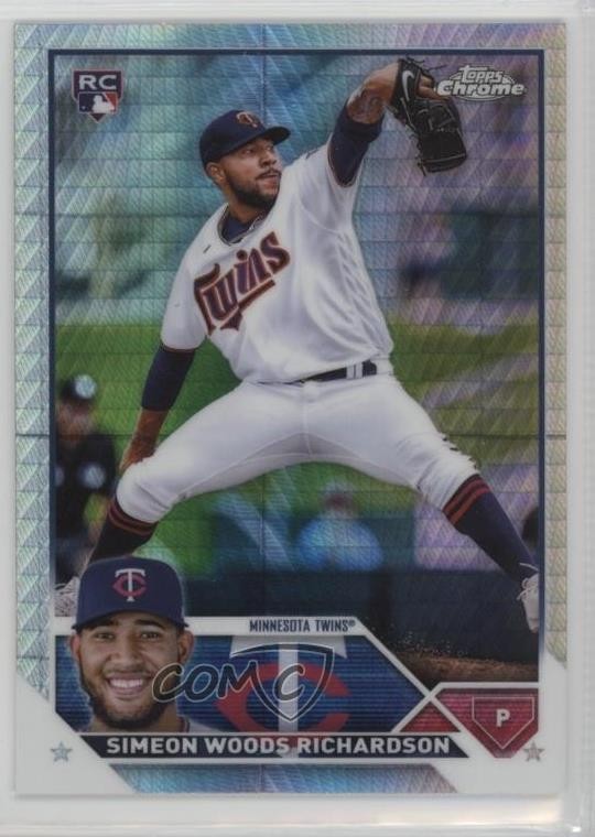 2023 Topps Chrome Prism Refractor Simeon Woods Richardson #173 Rookie RC