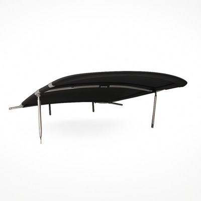 Universal Wakeboard Tower Mounted Flat Cargo Bimini Top Cover - Canvas Frame